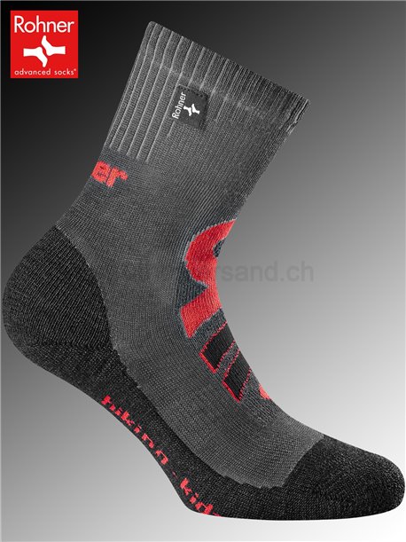 chaussettes Rohner HIKING KIDS - 135 anthracite
