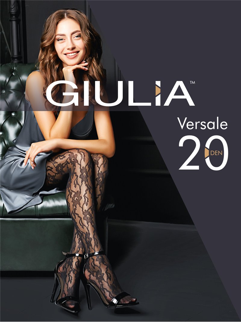 Giulia Collants transparents 20 deniers pour femme avec ceinture confortable.