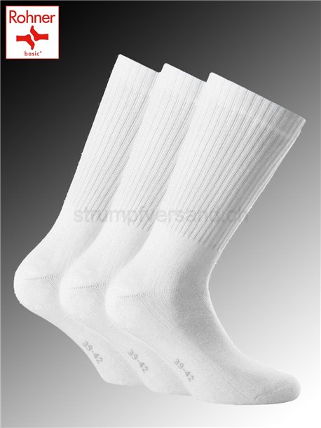 Basic SPORT chaussettes Rohner - 008 blanc
