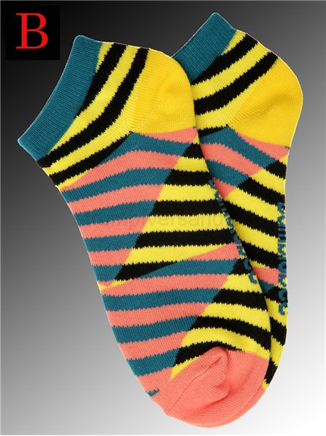 PINNAPPLE LOVER chaussettes à rayures colorées