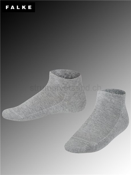 FAMILY chaussettes courtes pour enfants de Falke - 3400 light grey mel.