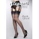 POINTED HEEL bas nylon porte-jarretelles à couture Eleganti - near black