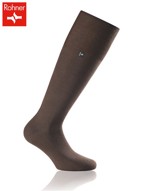 SAN REMO chaussettes mi-bas Rohner pour hommes - 047 brun