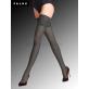 SEIDENGLATT 15 bas autofixant Falke - 3146 graphite