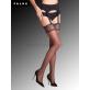 SEIDENGLATT 15 bas porte-jarretelle de Falke - 3009 noir