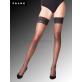 LUNELLE 8 bas transparent autofixant Falke - 3009 noir