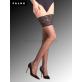 SEIDENGLATT 15 bas autofixant de Falke - 3009 noir