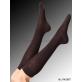 WOOL CARE chaussettes aux genoux femmes de Kunert - 821 brown mel.