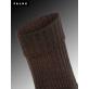 STRIGGINGS RIB chaussettes pour femmes de Falke - 5450 dark brown mel.