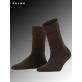 STRIGGINGS RIB chaussettes femmes de Falke - 5450 dark brown mel.