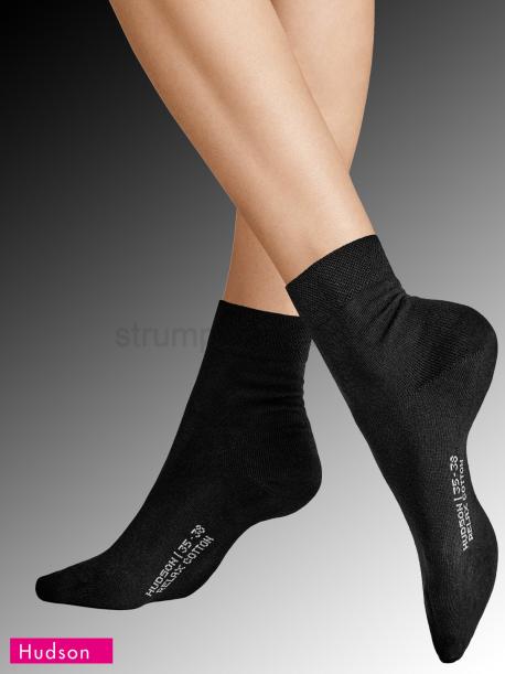 RELAX COTTON chaussettes pour femmes de Hudson - 005 noir