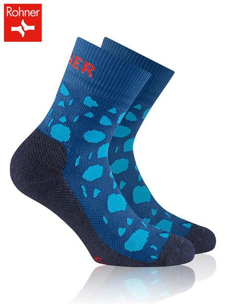 EXPLORER KIDS chaussettes de randonnée Rohner pour enfants - 304 bleu