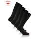 COTTON II LONG chaussettes à genoux de Rohner Basic - 009 noir