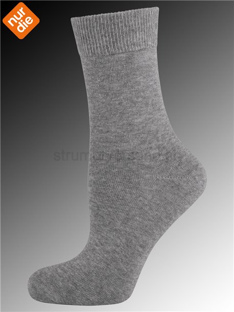 CLASSIC BAUMWOLLE chaussettes pour femmes de Nur Die - 354 hellgraumel.