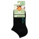 BIO BAUMWOLLE chaussettes sneaker pour femmes de Nur Die - noir