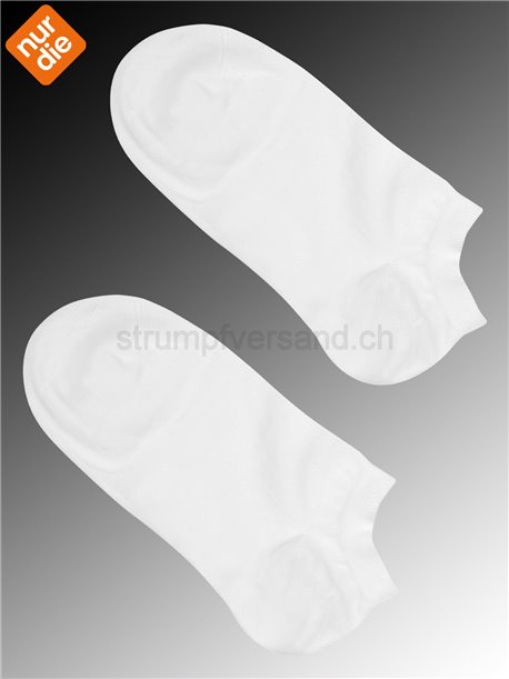 BIO BAUMWOLLE chaussettes sneaker de Nur Die - 920 blanc