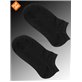 BIO BAUMWOLLE chaussettes sneaker pour femmes de Nur Die - 094 noir