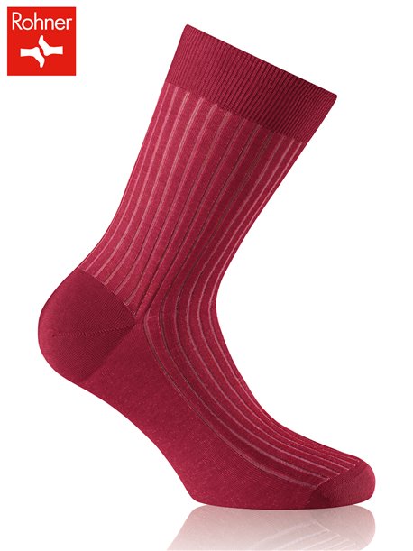AVIGNON chaussettes Rohner - 080 weinrot-rosa