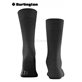 LEEDS chaussettes hommes de Burlington - 3180 asphalt mel.