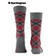 TARTAN chaussettes pour hommes de Burlington - 3975 carbon mel.