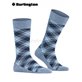 TARTAN chaussette pour homme de Burlington - 6662 light jeans