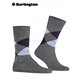 MANCHESTER chaussette pour homme de Burlington - 3615 concrete mel.