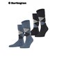 EVERYDAY ARGYLE chaussettes Burlington pour hommes - 6797 denim mel.
