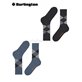 EVERYDAY ARGYLE chaussettes de Burlington - 6797 denim mel.