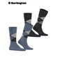 EVERYDAY ARGYLE chaussette pour homme de Burlington - 6797 denim mel.