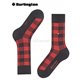 BUFFALO CHECK chaussette pour homme de Burlington - 3000 noir