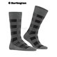 BUFFALO CHECK chaussettes pour hommes de Burlington - 3070 dark grey mel.