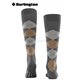 EDINBURGH chaussettes aux genoux de Burlington - 3070 dark grey mel.