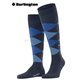 EDINBURGH chaussettes hautes de Burlington - 6688 dark blue mel.