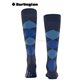 EDINBURGH chaussette mi-bas pour homme Burlington - 6688 dark blue mel.