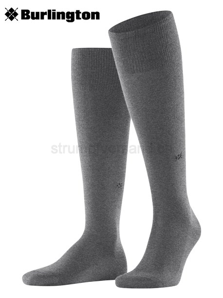 LEEDS chaussettes de Burlington - 3070 dark grey mel.