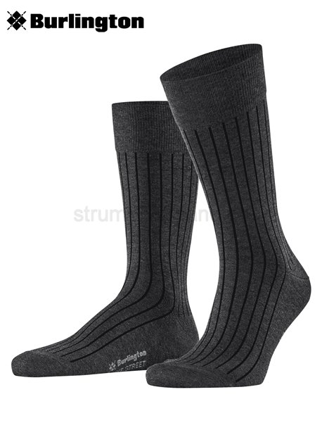 DUKE STREET chaussettes de Burlington - 3095 anthracite mel.