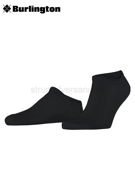 CORNWALL chaussette courte de Burlington - 3000 noir
