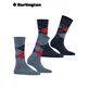 EVERYDAY ARGYLE chaussettes pour femmes de Burlington - 6797 denim mel.