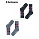 EVERYDAY ARGYLE chaussette pour femme de Burlington - 6797 denim mel.