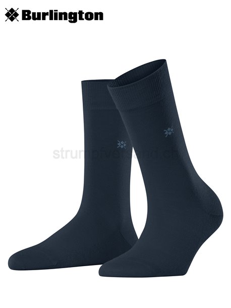 BLOOMSBURY chaussettes femmes de Burlington - 6120 marine