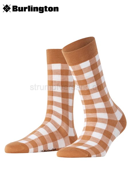 VICHY chaussettes de Burlington - 5152 brown sugar