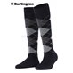 WHITBY chaussettes aux genoux de Burlington - 3000 noir