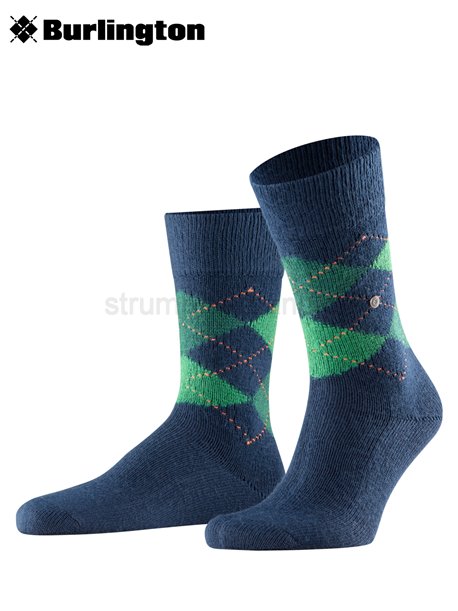 PRESTON chaussettes hommes de Burlington - 6187 navy
