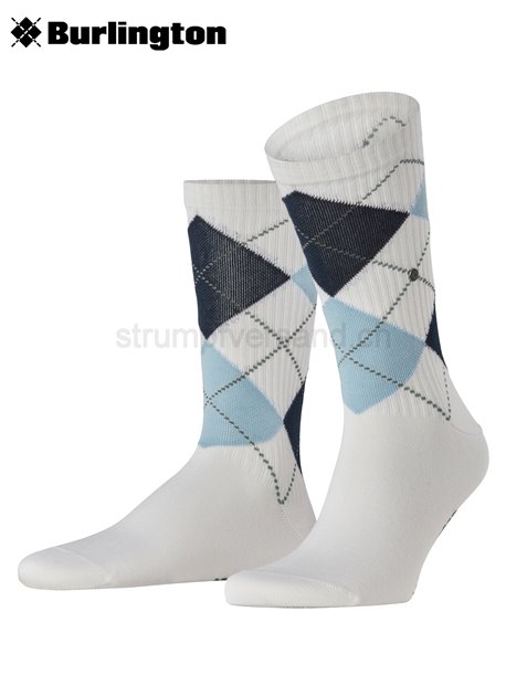 RIB COURT chaussettes hommes de Burlington - 2000 blanc