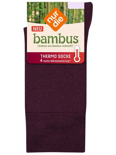 BAMBUS THERMO FROTTEE - chaussettes femme NUR DIE