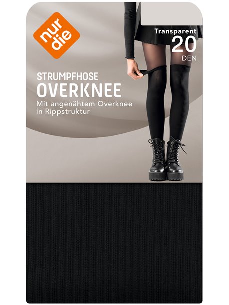 OVERKNEE STRUMPFHOSE - collants de NUR DIE noir