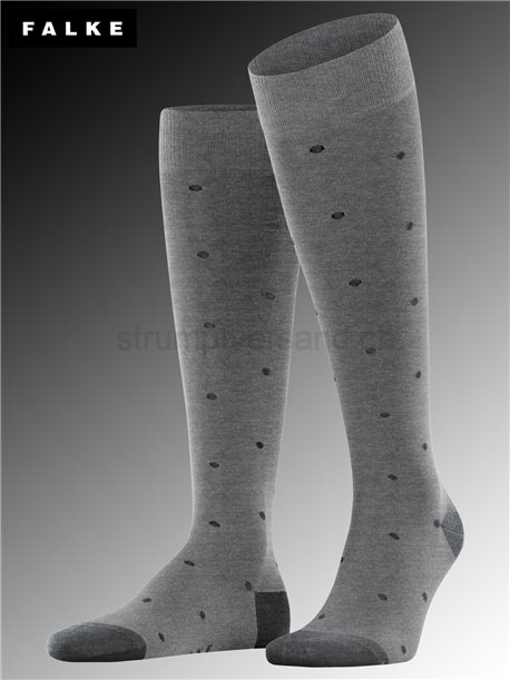 DOT chaussettes homme hautes de Falke - 3167 steel mel. DOT chaussettes homme hautes de Falke - 3167 steel mel.