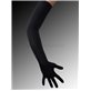 STRETCH SATIN Fischer gants longs - noir