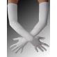 STRETCH SATIN Fischer gants longs - off-white