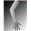 STRETCH SATIN Fischer gants longs - off-white